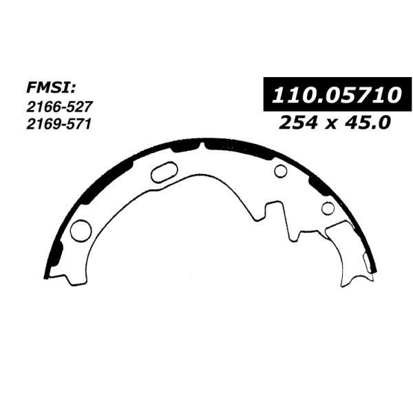 Centric Parts Centric Brake Shoes, 111.05710 111.05710